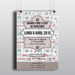 Affiche de foire à tout